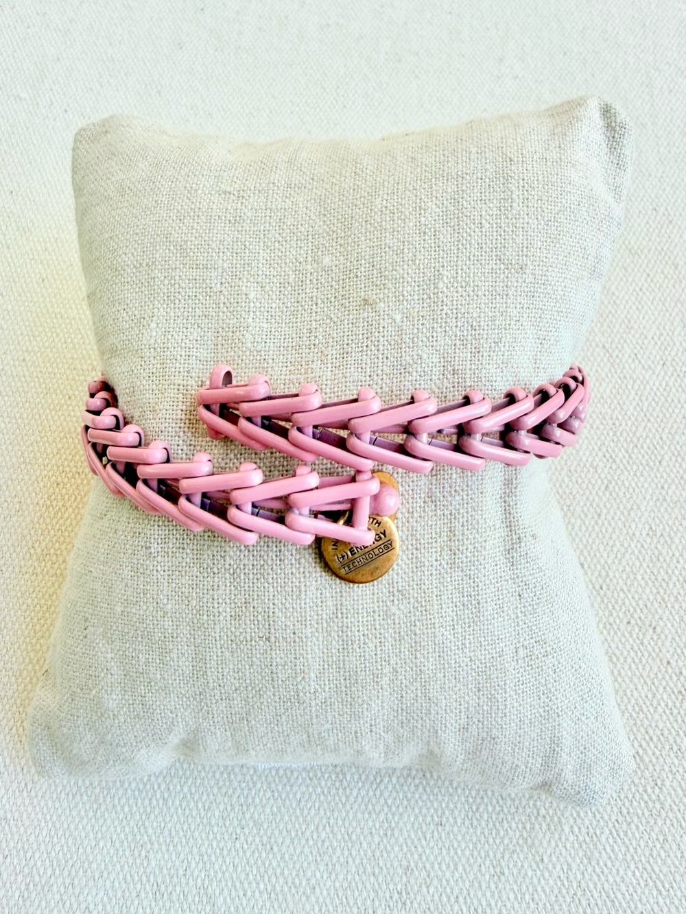 *Vintage Sixty Six Bracelet* ALEX & ANI Retired Gypsy Coil~Pink Used Good Cond,